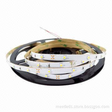 SMD3528 Single Chip Epoxy Resin IP65 Waterproof Flexible LED Strip with 30 LEDs per Meter, 12V DC